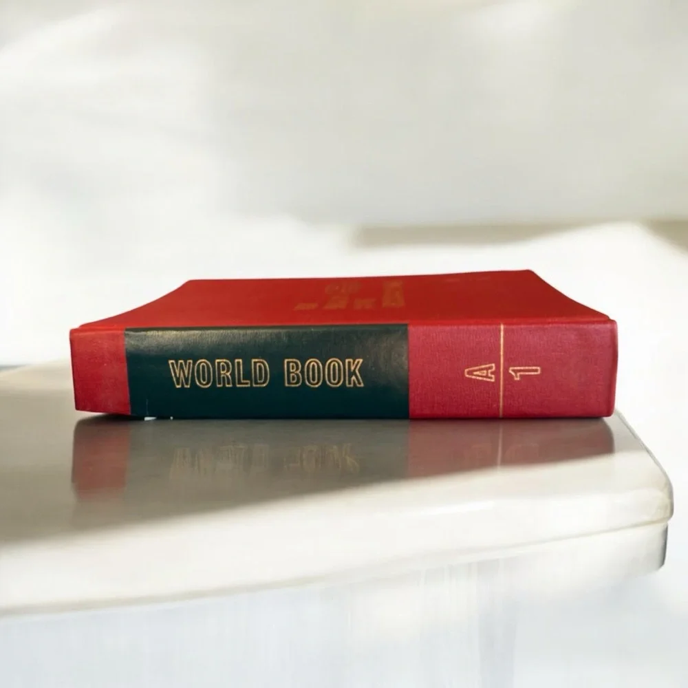 Vintage 1966 World Book Encyclopedia 50th Anniversary Edition Vol 1 A Red